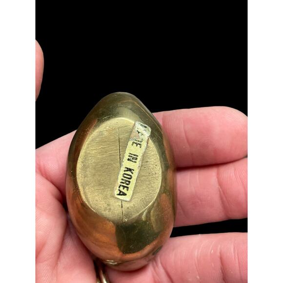 Brass Swan Ring Holder Figure Vintage Korea Long Neck Goose Needs Cleaning READ - Picture 7 of 13